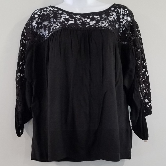 lovestitch Tops - New! LOVESTITCH Small Black Blouse